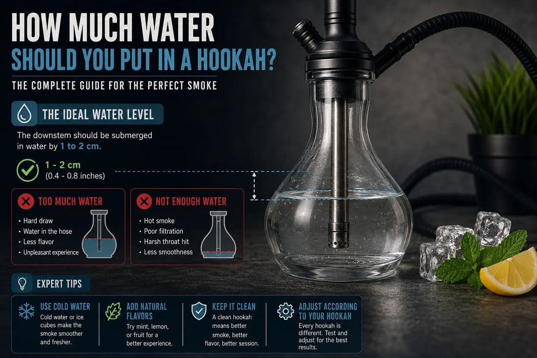 How Much Water Should You Put in a Hookah? Complete Guide for Perfect Smoke